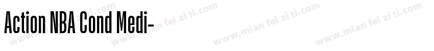 Action NBA Cond Medi字体转换